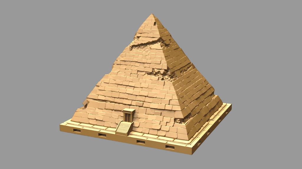 Egyptian Pyramid 1 – Large Modular Desert Temple (4-Piece Set)