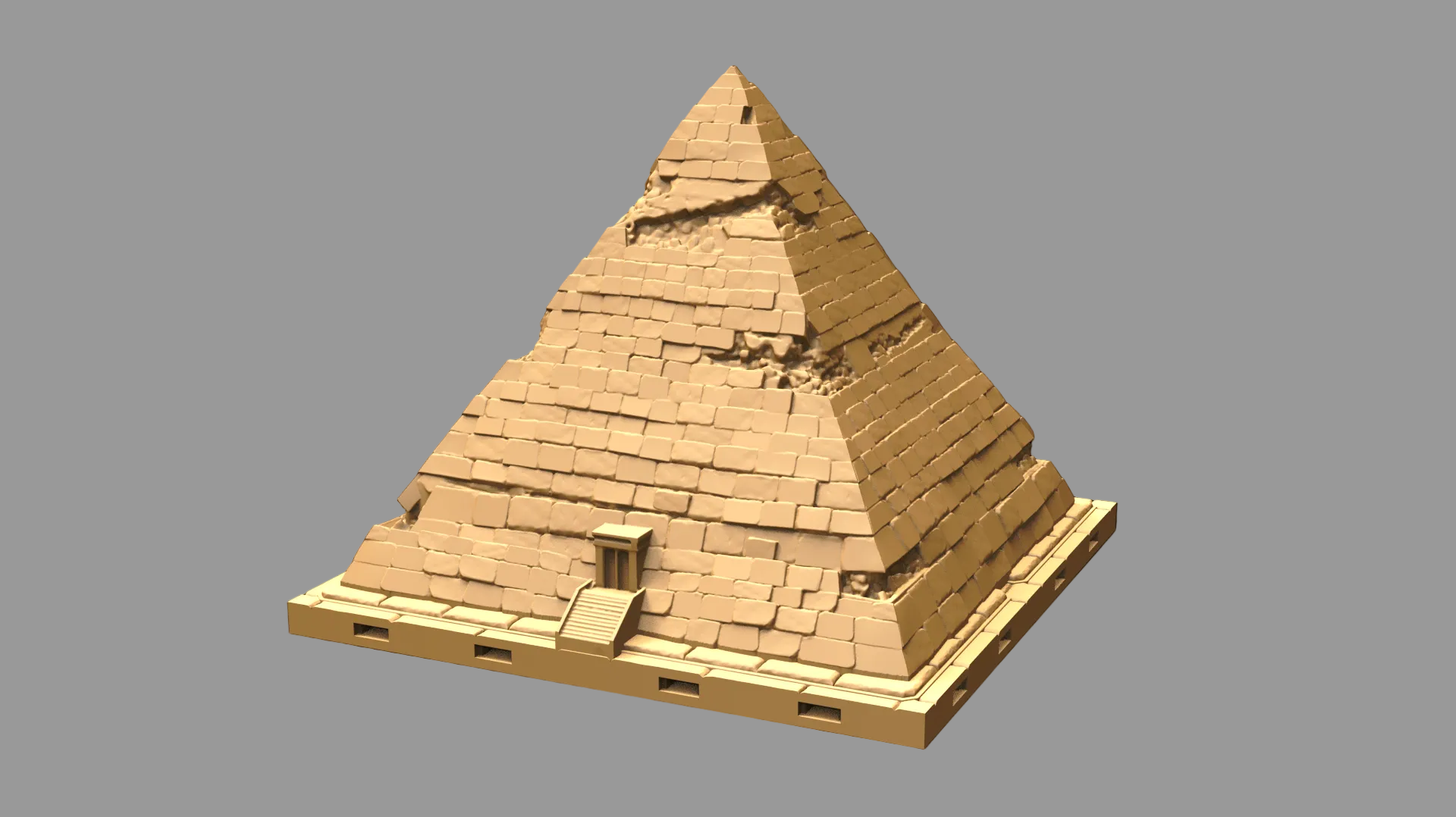 Egyptian Pyramid 1 – Large Modular Desert Temple (4-Piece Set)