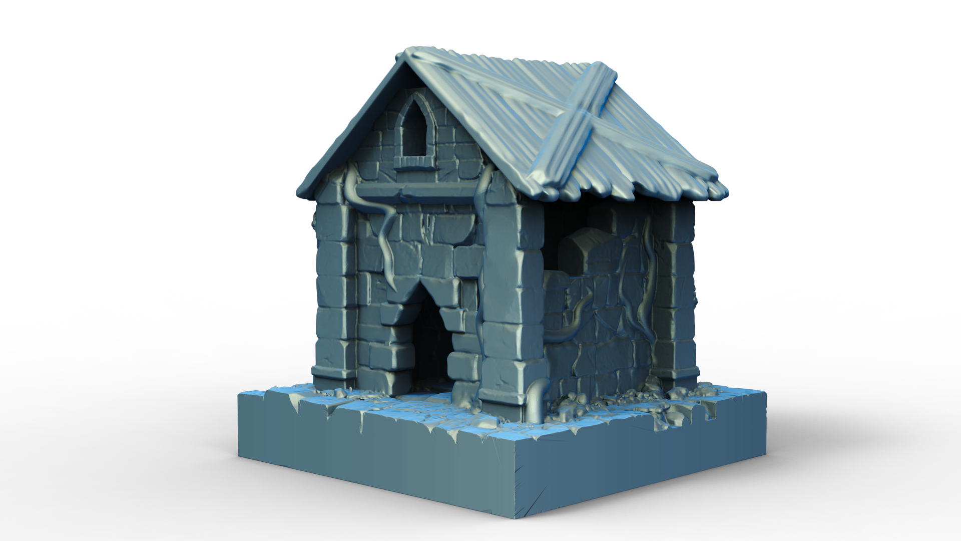Dead City House 2 (boarded-roof version)